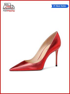 ✨ Qililul Women's Pointed Toe Stiletto Heels Closed Toe High Heels Pumps